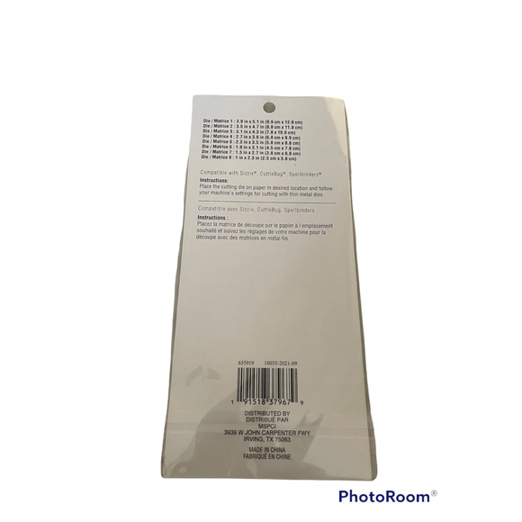 NEW SEALED Nesting Rectangles Thin Metal Die Set by Recollections 655919 - Picture 2 of 2